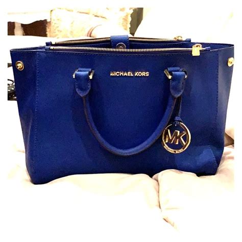 michael kors cobalt blue purse|michael kors navy blue purse.